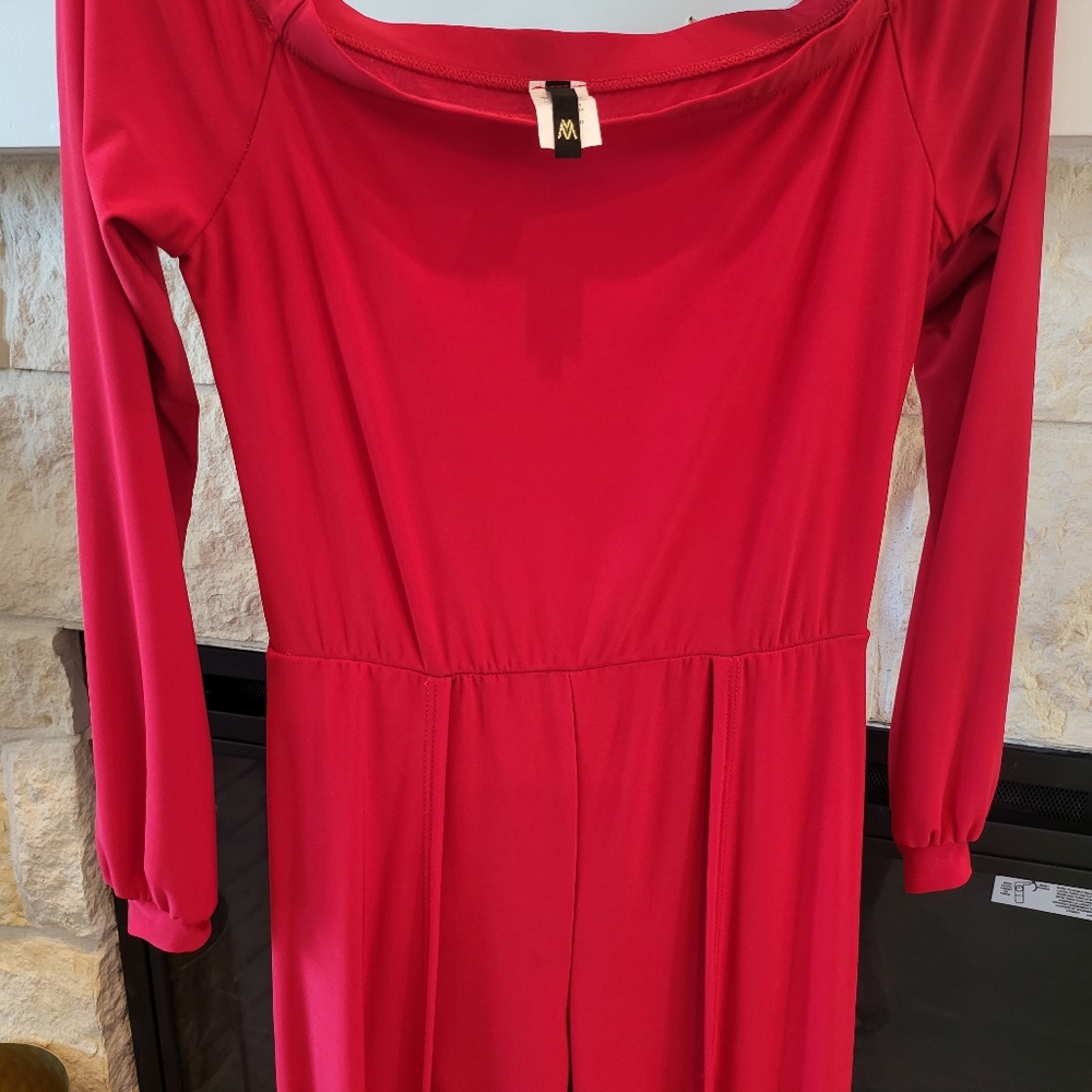 🌟 Women's MM Red Jumpsuit
